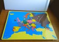 Монтесори пъзел Дървена карта на Европа със всички държави ВСИЧКИ ДЪРВЕНИ ИГРАЧКИ, снимка 8