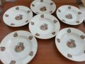Ретро български порцелан сервиз чинии, снимка 1 - Антикварни и старинни предмети - 29314710