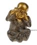 Керамична фигура на етнически монах, 9х10х16 см , снимка 1 - Декорация за дома - 42057347