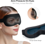 Gritin 100% затъмняващи маска за очи за сън, мека, удобна, ергономична, с нулево налягане, снимка 7