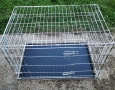 транспортна клетка метална сгъваема 92x58x62см за куче, стационар, снимка 5