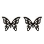 524 Обеци Пеперуда в златисто пеперудки медицинска стомана безплатна доставка стоманени бижута , снимка 3