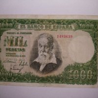  1000 pesetas  1951 Испания , снимка 1 - Нумизматика и бонистика - 40441675