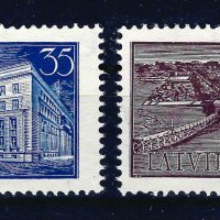 Латвия 1938 - жп , снимка 1 - Филателия - 37866665
