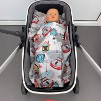  Комплект за детска количка от 100 % памук в над 40 цвята , снимка 1 - Други - 31644623