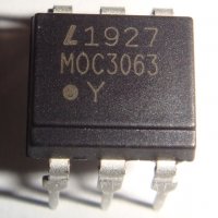 MOC3063 Opto-Coupler DIP6 with Triac Output 600Vас, 60mA and 5mA LED current, снимка 5 - Друга електроника - 35285811