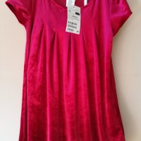 Червена рокля от кадифе за момиченце на 3-4 год. , снимка 2 - Детски рокли и поли - 31192746
