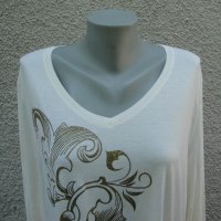 3XL/4XLНова блуза JMS слонова кост, снимка 2 - Блузи с дълъг ръкав и пуловери - 33962732