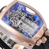 Мъжки часовник Jacob& Co Bugatti Chiron W-16 с автоматичен механизъм, снимка 2 - Луксозни - 42113948