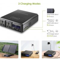 ALLPOWERS™ Solar Powerbank 154Wh 41600mAh 200W Мощна Външна Батерия AC220V Ел.Мрежа USB-C + Безжично, снимка 4 - Къмпинг осветление - 37557493