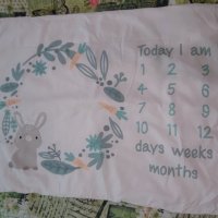 Платно /килимче за снимки на новородено, снимка 2 - Спално бельо и завивки - 39997122
