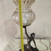 Стара настолна лампа арт деко, снимка 5 - Настолни лампи - 44488336