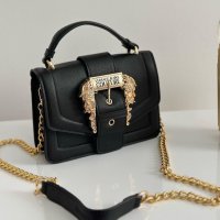 Луксозна Черна чанта Versace кодSG229, снимка 1 - Чанти - 38057764
