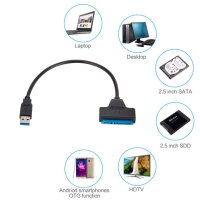 кабел Sata To USB 3.0 SSD, снимка 2 - Кабели и адаптери - 40049345