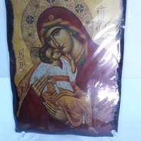 Икона на Пресвета Богородица майка Закрилница  Б, снимка 3 - Икони - 37622633