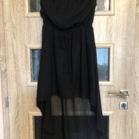 Асиметрична черна рокля Calliope, снимка 2 - Рокли - 29196428