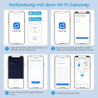 Вътрешен термометър Diivoo, Wi-Fi стаен термометър, снимка 8 - Друга електроника - 42119596