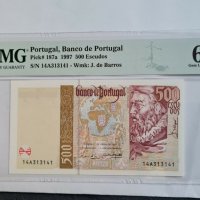 PORTUGAL 🇵🇹 500 ESCUDOS 🇵🇹 1997 PMG 65 S.N. RADAR , снимка 1 - Нумизматика и бонистика - 31546983