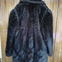 Палто кафяво изкуствено голям размер - 30лв., снимка 4 - Палта, манта - 30545312