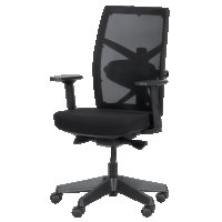 Ергономичен стол FREDO E - черен, снимка 3 - Столове - 40570111