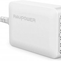 RAVPower 60W 6-портова настолна зарядна станция за зареждане с iSmart, снимка 1 - Оригинални зарядни - 34146996