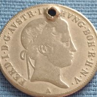 Сребърна монета 20 кройцера 1845г. Виена Фердинанд първи Австрия 26757, снимка 1 - Нумизматика и бонистика - 42887224