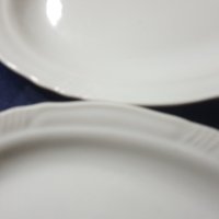 Порцеланови български елипсовидни чинии- 2 броя, снимка 2 - Чинии - 34285110