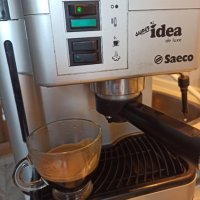 Кафе машина Саеко идея с ръкохватка с крема, работи отлично , снимка 2 - Кафемашини - 37769782