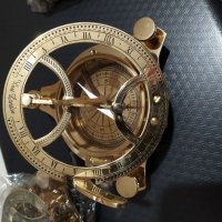 Огромен компас със слънчев часовник, снимка 9 - Антикварни и старинни предмети - 31203596