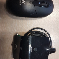 Мишка Logitech безжична с приемник, снимка 1 - Клавиатури и мишки - 44566625