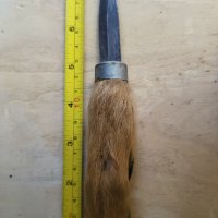 Стар скандинавски нож с кози крак , снимка 2 - Ножове - 42143277