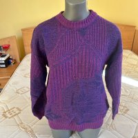 Лилав дамски пуловер, снимка 1 - Блузи с дълъг ръкав и пуловери - 44194707