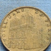 Сувенирна монета Париж Катедралата Нотр дам 29619, снимка 5 - Нумизматика и бонистика - 42730193