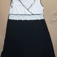 Черно-бяла дамска рокля № XL, снимка 3 - Рокли - 37071123