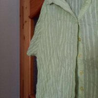 лятна бледо зелена лека риза L XL, снимка 3 - Ризи - 36775228