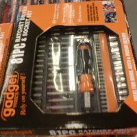 Отвертка с вложки и накрайници, комплект 78 части,Gadget tools Нови !, снимка 12 - Отвертки - 35339657
