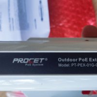 PROCET PT-PEX-01G-OT Outdoor Single-Port PoE Extender, снимка 1 - Кабели и адаптери - 42903376