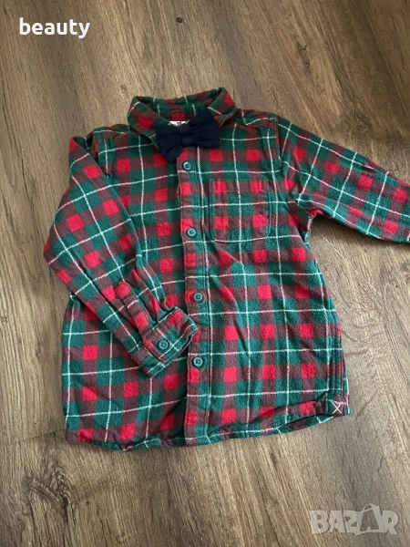 Коледна риза 98 размер , снимка 1