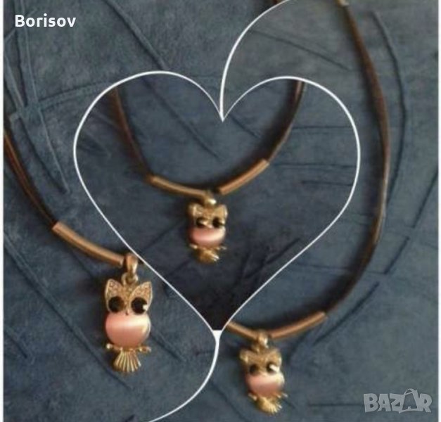 Позлатено дамско колие/ Колие "Бухалче", снимка 1