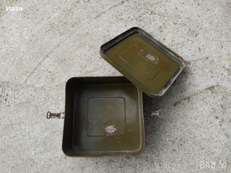 Метална военна кутия  ( войнишки , военни , войнишка , армейска , армейски , military ), снимка 1