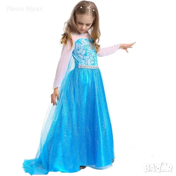 Костюм рокля на Елза Frozen с наметало , снимка 1