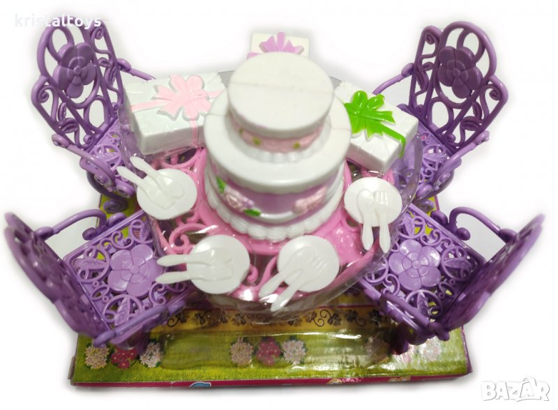 Детски комплект Маса със столчета за кукли, снимка 1