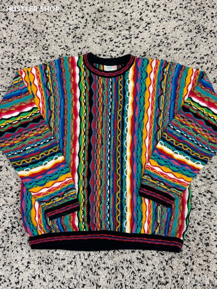 Мъжки пуловер COOGI AUSTRALIA VINTAGE 80/90s. Размер XL, снимка 1