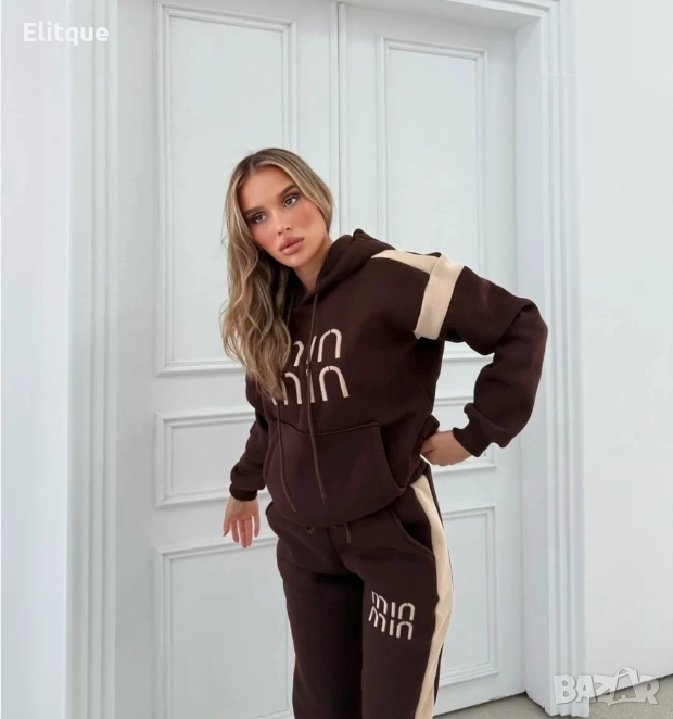 ватиран дамски памучен екип min min, снимка 1