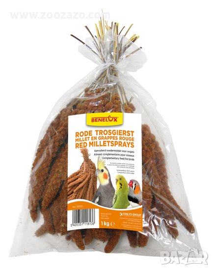 Натурално червено просо на клас за Птици 1 кг. - Модел: 1181013, снимка 1