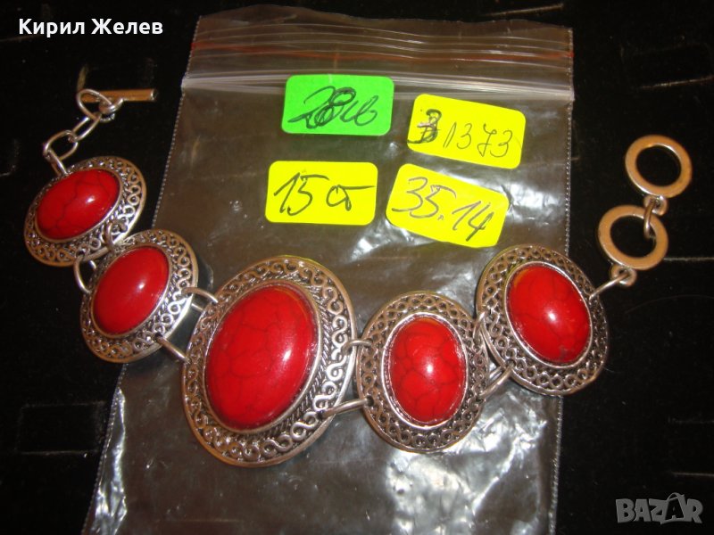 ПОСРЕБРЕНА СТАРИНЕН ОСМАНСКИ СТИЛ ГРИВНА с КАМЪНИ 31373, снимка 1