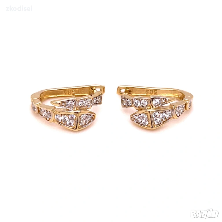 Златни обеци Bulgari 4,16гр. 14кр. проба:585 модел:36373-3, снимка 1