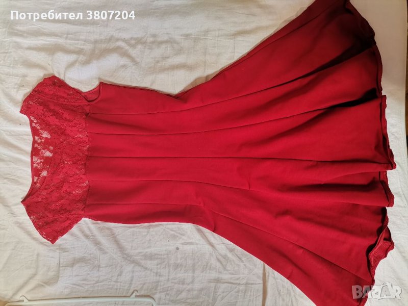 Официална червена рокля, снимка 1