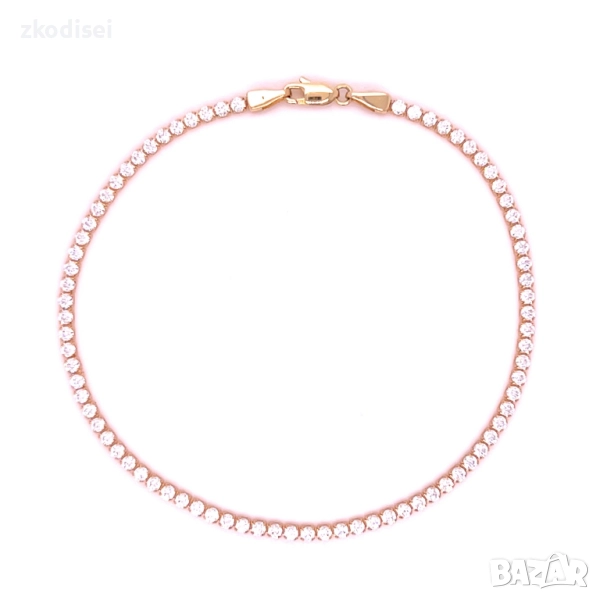 Златна дамска гривна 2,32гр. 17,5см. 14кр. проба:585 модел:34438-6, снимка 1