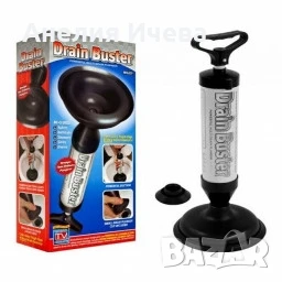 Вакуумна помпа за отпушване на канали с две приставки , снимка 1